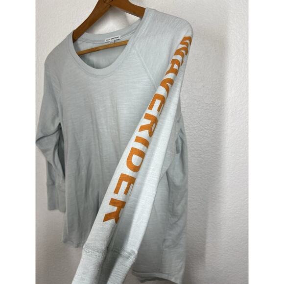 James Perse Womens Cotton Slub California Top Size 3 US Large Blue Waterier - Picture 4 of 6